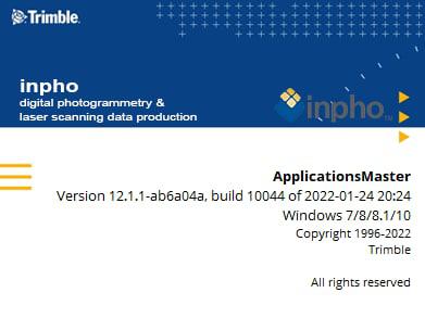 Trimble Inpho Photogrammetry 12.1.1 Win x64
