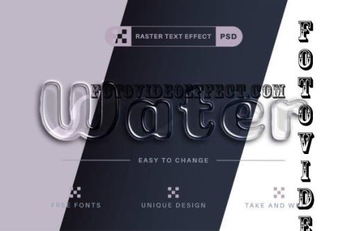 PSD Water - Editable Text Effect