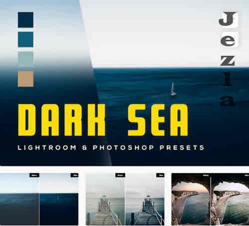 6 Dark Sea Lightroom and Photoshop Presets