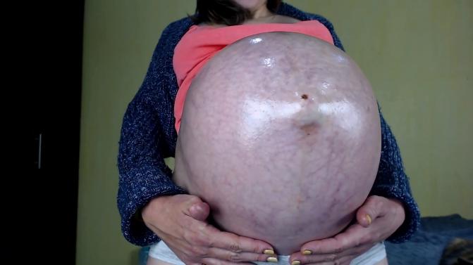 [Manyvids.com] Mila mi - Extreme Preggo Belly Show And Tell [2021 г., pregnant, solo, 1080p, WEB-DL]