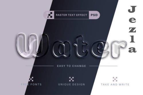 PSD Water - Editable Text Effect