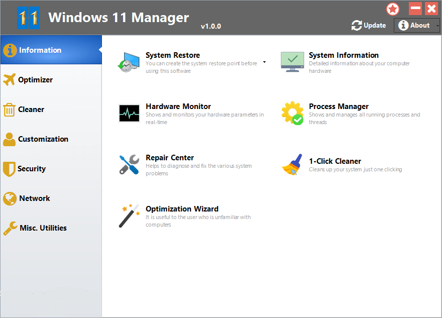 Windows 11 Manager 1.1.4 RePack & Portable by KpoJIuK Ab7d1659114f61277260f2c66b036f7d