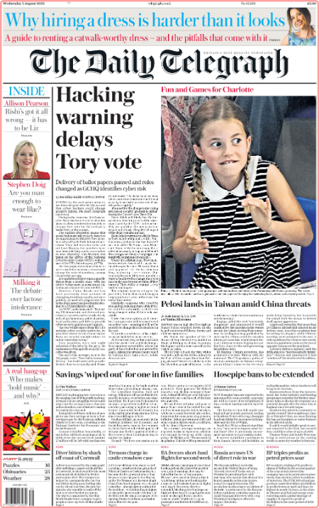 The Daily Telegraph (UK) - No  52,010 [03 Aug 2022]