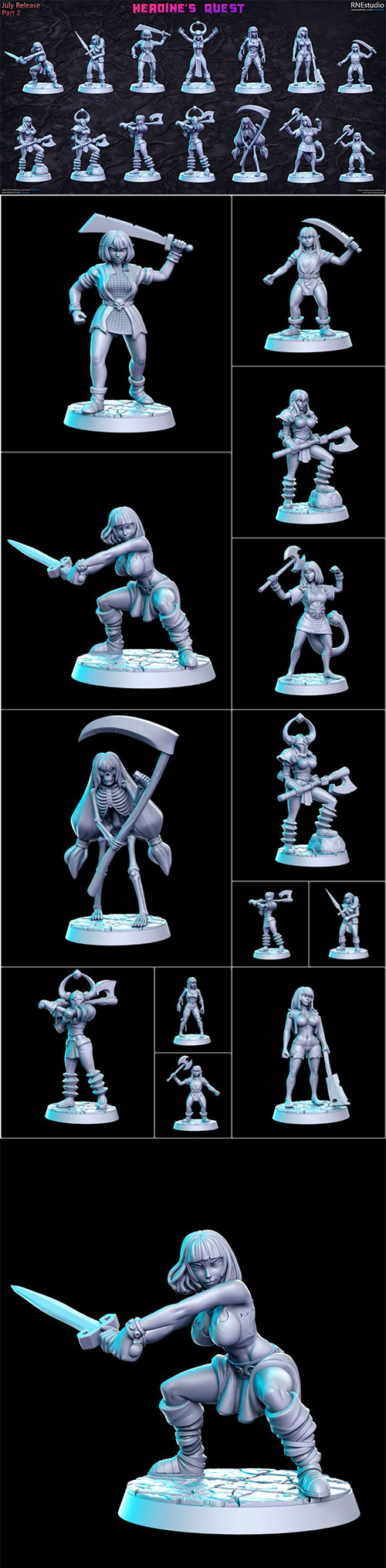 Heroine’s Quest 3D Print