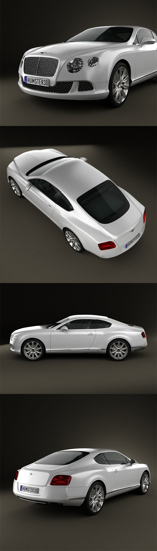 Bentley Continental GT 2012 3D Model