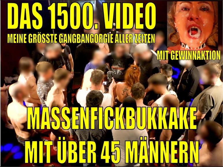 [MyDirtyHobby.com] Daynia / THE 1500TH ANNIVERSARY VIDEO / MY BIGGEST MASS FUCK BUKKAKE EVER! 45+ men... [01.05.2022 г.,Amateur, Homemade, German, BlowJob, Gangbang, User Fuck, Cumshot, Facial, Bukkake, Group...1080p]