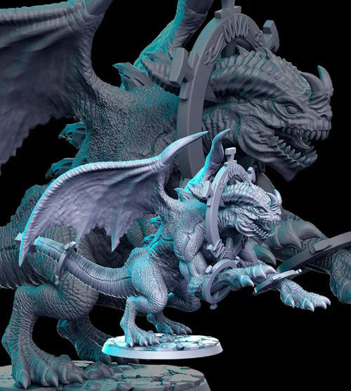 Sanddragon (bound form) 3D Print