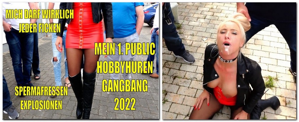 [MyDirtyHobby.com] Daynia / My 1st PUBLIC hobby whores GANGBANG 2022 [08.05.2022 г..1080p]