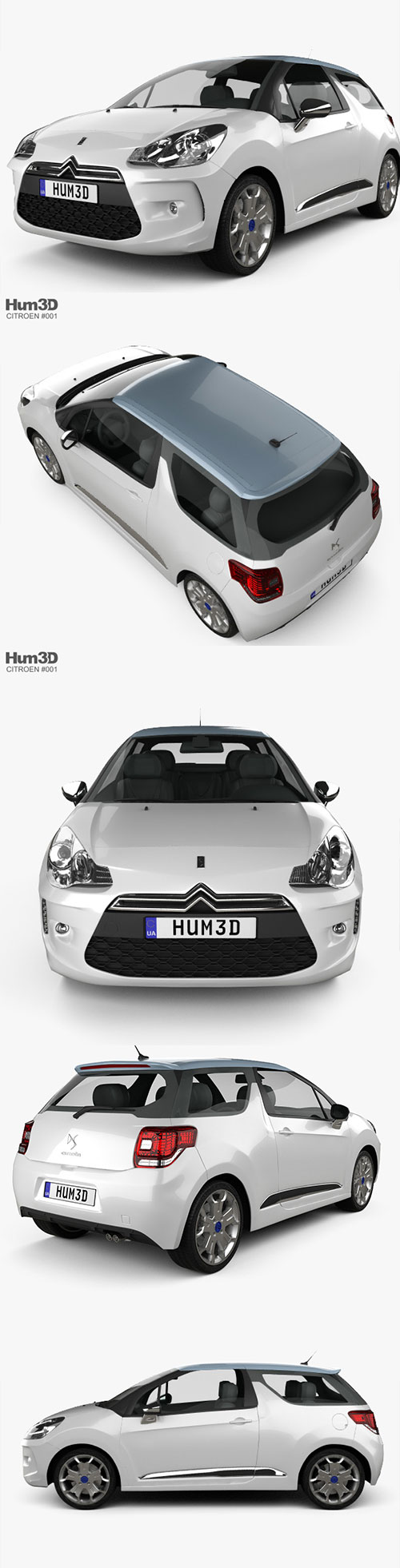 Citroen DS3 Racing 2011 3D Model