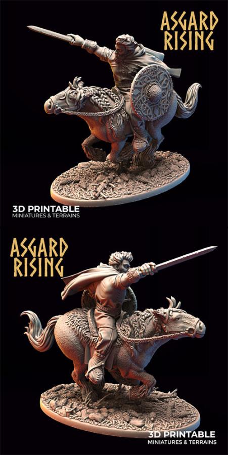 Asgard Rising - Viking Rider 1 3D Print