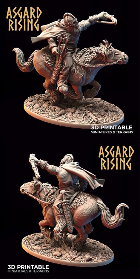 Asgard Rising - Viking Rider 4 3D Print