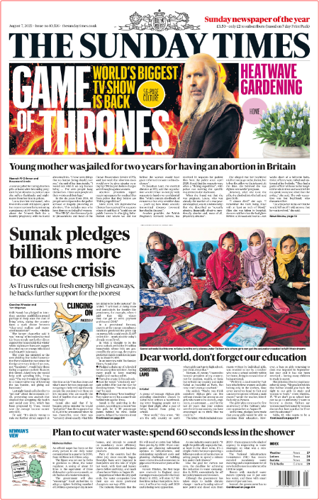 The Sunday Times - No  10,326 [07 Aug 2022]