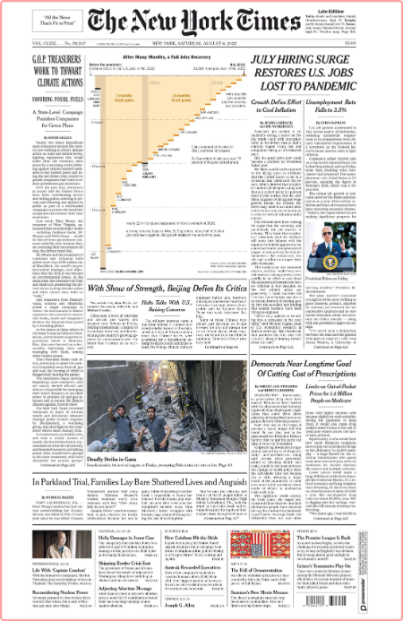 The New York Times - No  59,507 [06 Aug 2022]