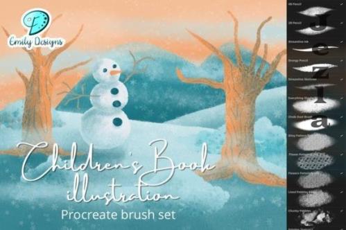Children�s Book Illustration Brush Set