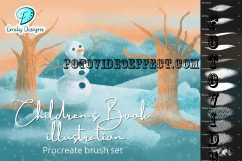 Childrens Book Illustration Brush Set