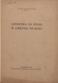 Ofensywa na Wilno w kwietniu 1919 roku