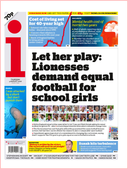 The i Newspaper - Issue 3649 [04 Aug 2022]
