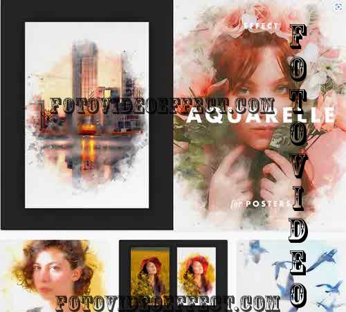 Aquarelle Effect for Posters - 7405648