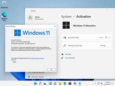 Windows 11 21H2 Build 22000.856 AIO 13in1 (No TPM Required) Preactivated (x64)