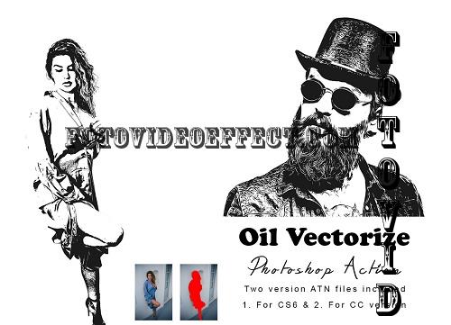 Oil Vectorize Photoshop Action - 7530221