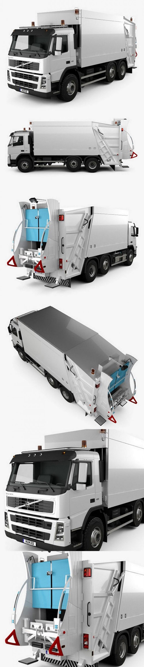 Volvo FM Truck 6×2 Garbage 2010 3D Model