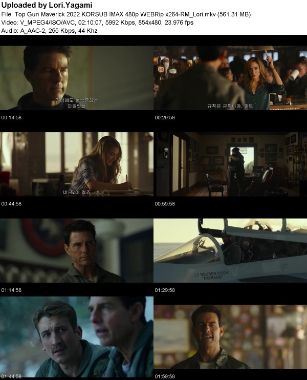 Top Gun Maverick (2022) KORSUB IMAX 480p WEBRip x264-RM