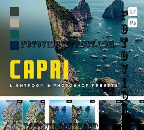 6 Capri Lightroom and Photoshop Presets