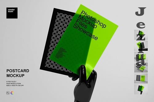 Postcard Mockup Set - 7458167