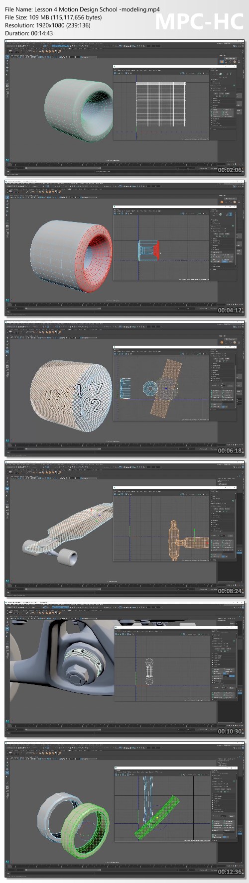 Motion Design School - Modeling Essentials in Autodesk Maya by Ihor