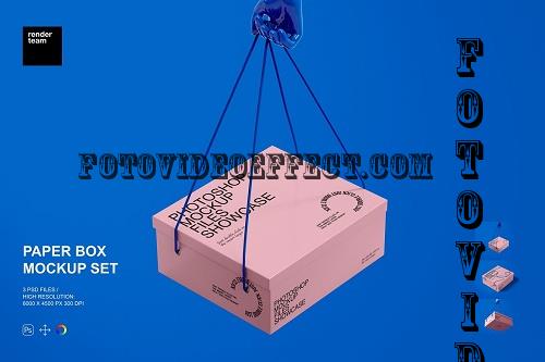 Paper Box Mockup Set - 7498709