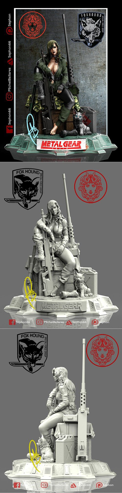 Sniper Wolf 3D Print