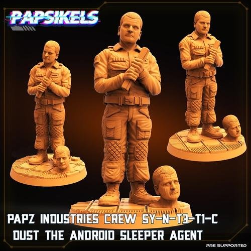 Papz Industries Crew SY-N-T3-T1-C Dust the Android Agent 3D Print