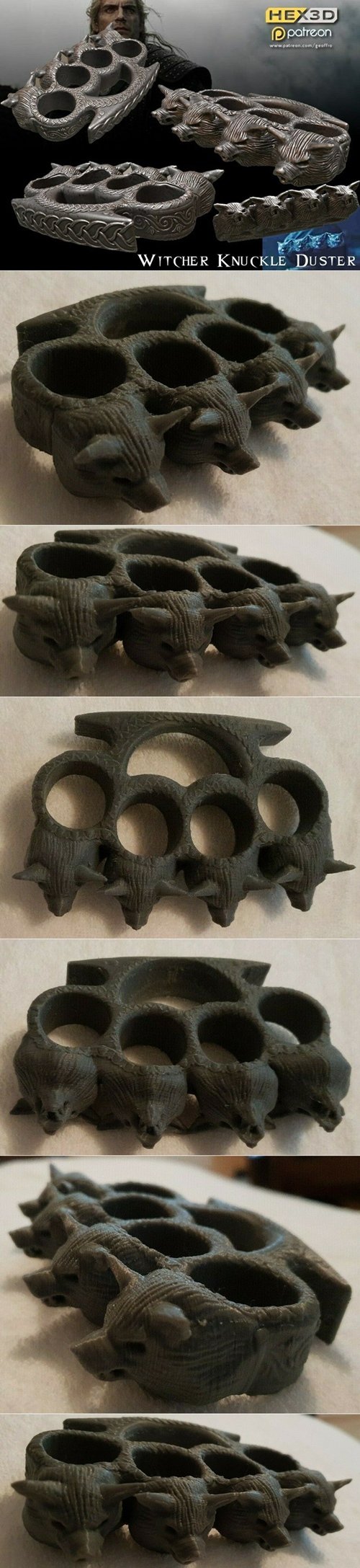 The Witcher Knuckle Duster 3D Print