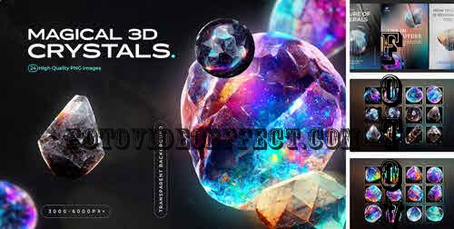 3D Gems & Crystals Collection - 7491463