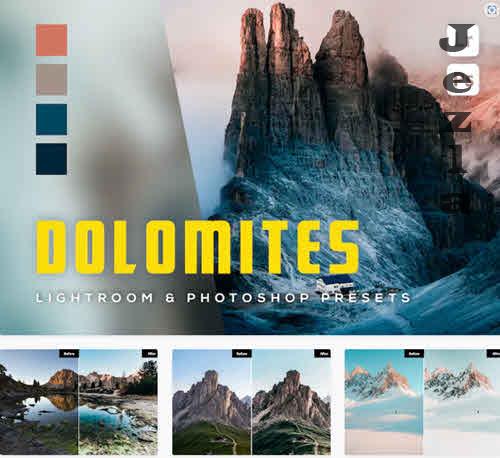 6 Dolomites Lightroom and Photoshop Presets
