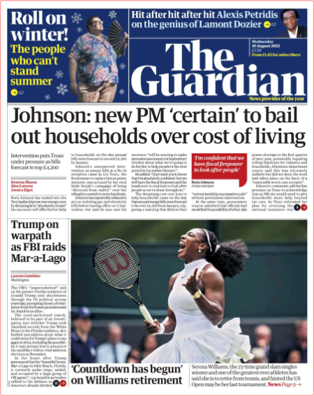 The Guardian - No  54,732 [10 Aug 2022]