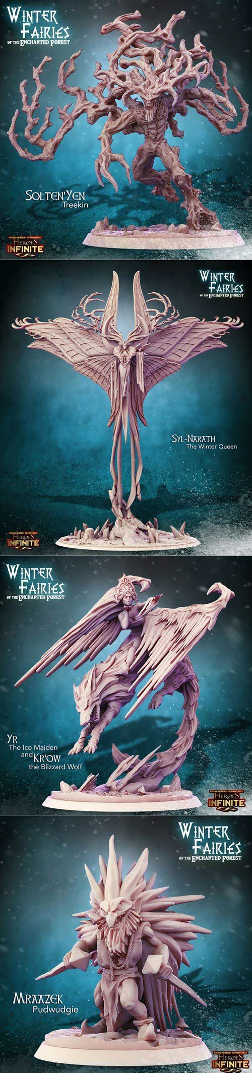 Winter Fairies 3D Print