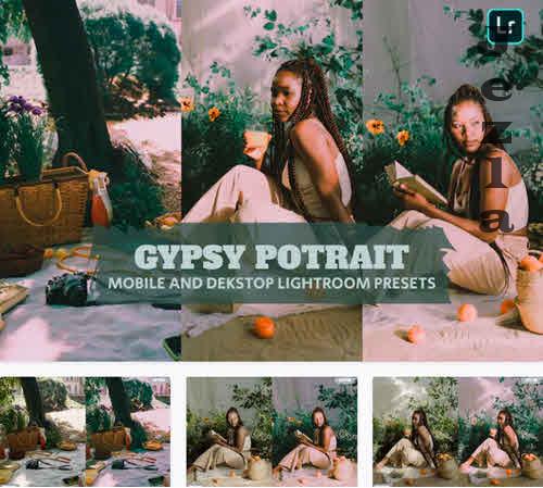 Gypsy Potrait Lightroom Presets Dekstop and Mobile