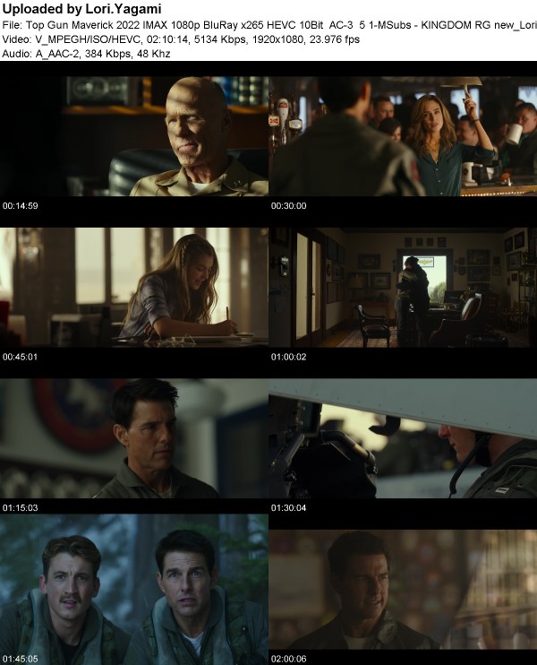 Top Gun Maverick (2022) IMAX 1080p BluRay x265 HEVC 10Bit AC3 MSubs KINGDOM RG