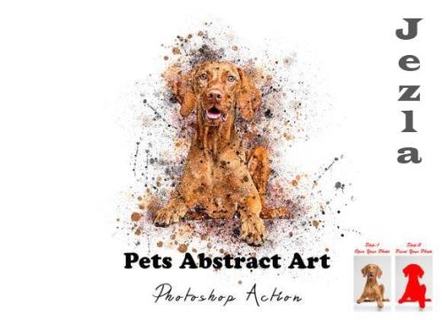 Pets Abstract Art Photoshop Action - 7541562