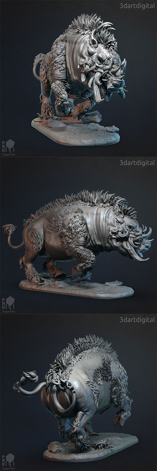 Dire Boar 3D Print