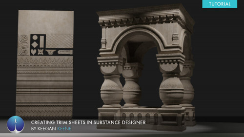 Experience Points - Creating Trim Sheets in Substance Designer by Keegan Keene