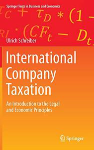 International Company Taxation An Introduction to the Legal and Economic Principles