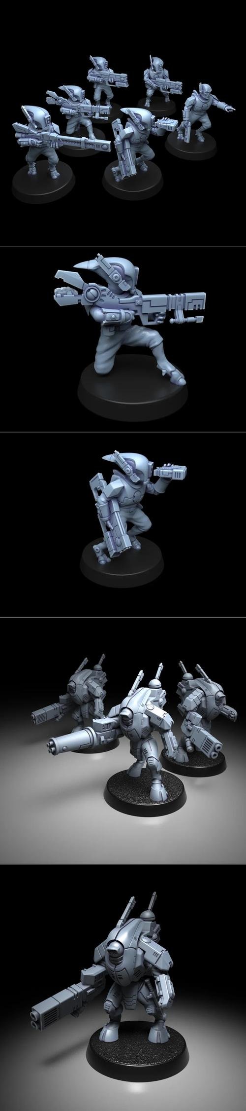Greater Good - Stealth Suits, Scouts 3D Print