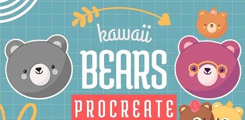 An Easy Way of Recoloring Your Illustrations   Let's Draw Cute Kawaii Bears   Procreate