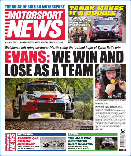 Motorsport News - August 25, 2022