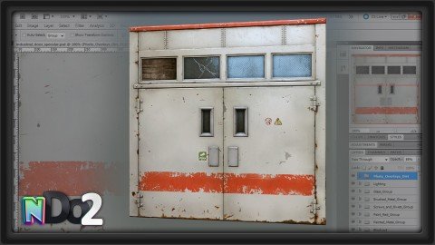 Texture An Industrial Door For Games With Ndo For Cryengine