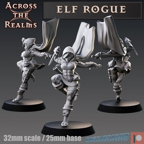Elf Rogue 3D Print