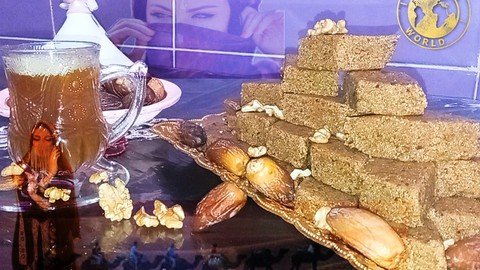 Easy,Healthy SweetDessert With Dates,Algerian Sweet Tammina