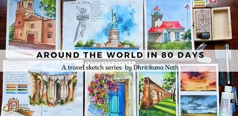 Around the World in 80 days – A Travel Sketch Series